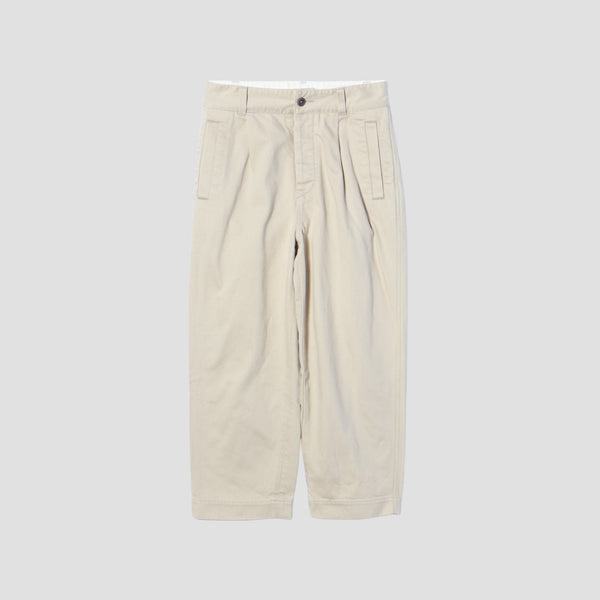 BRUSHED BACK COTTON TWILL TROUSERS
