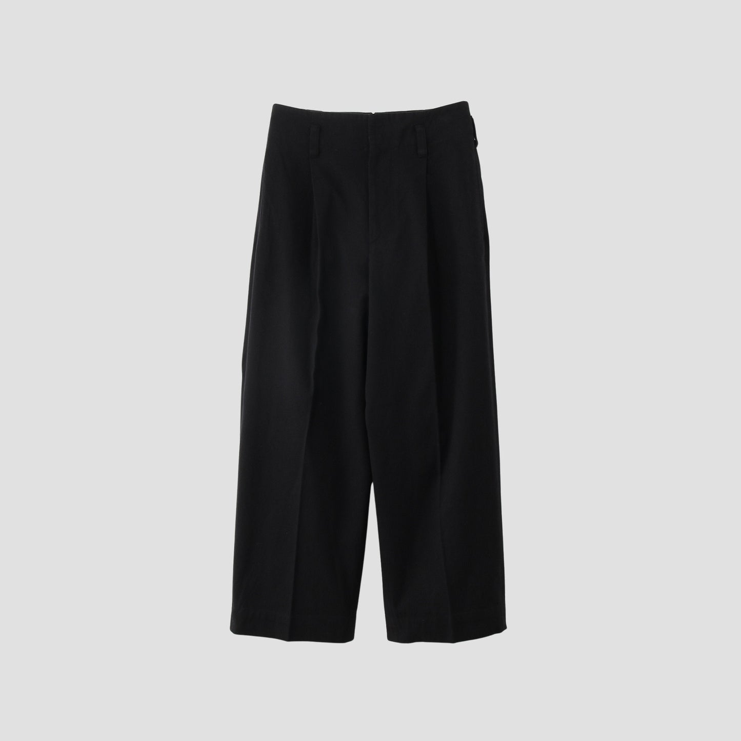 WASHED COTTON TWILL TROUSERS