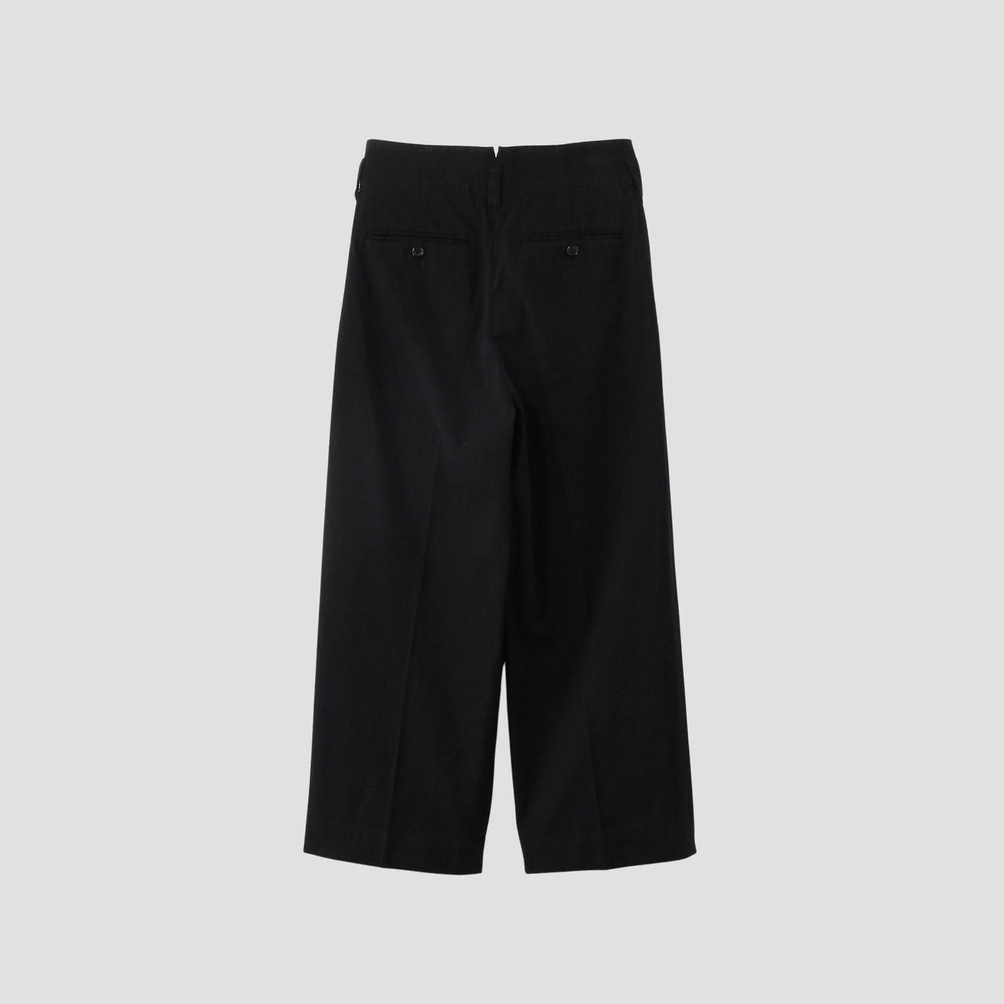 WASHED COTTON TWILL TROUSERS