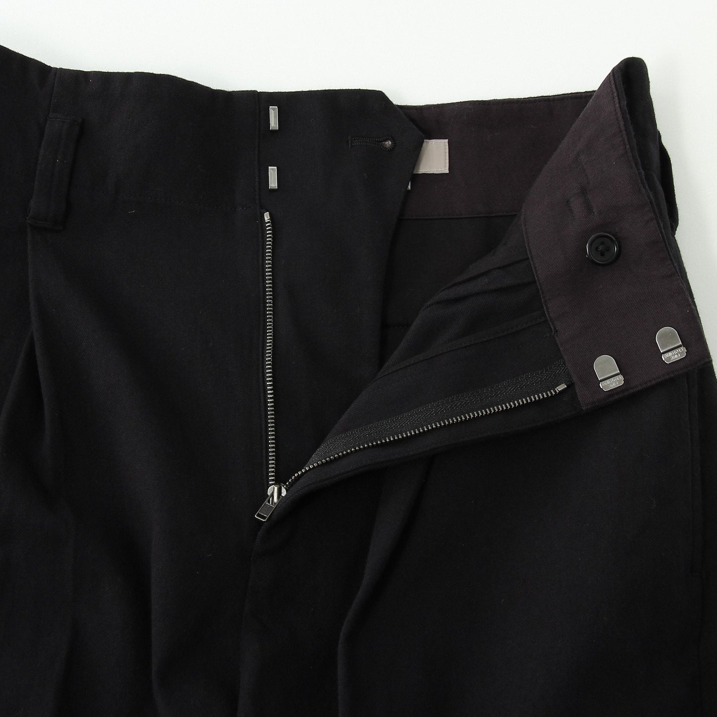 WASHED COTTON TWILL TROUSERS