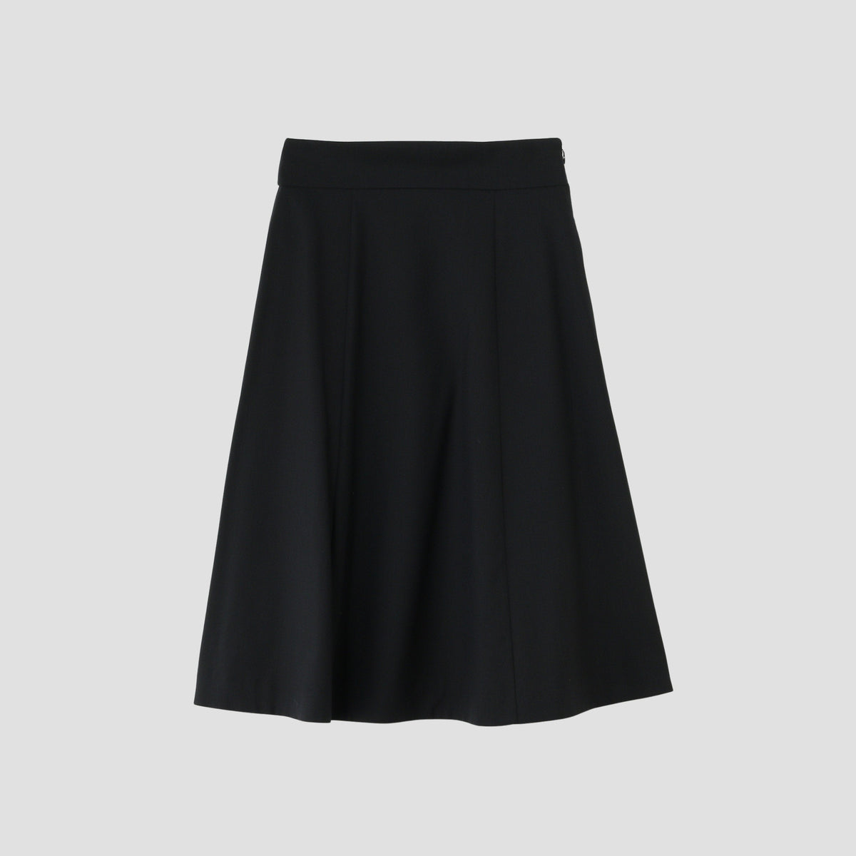 FINE WOOL POPLIN SKIRT