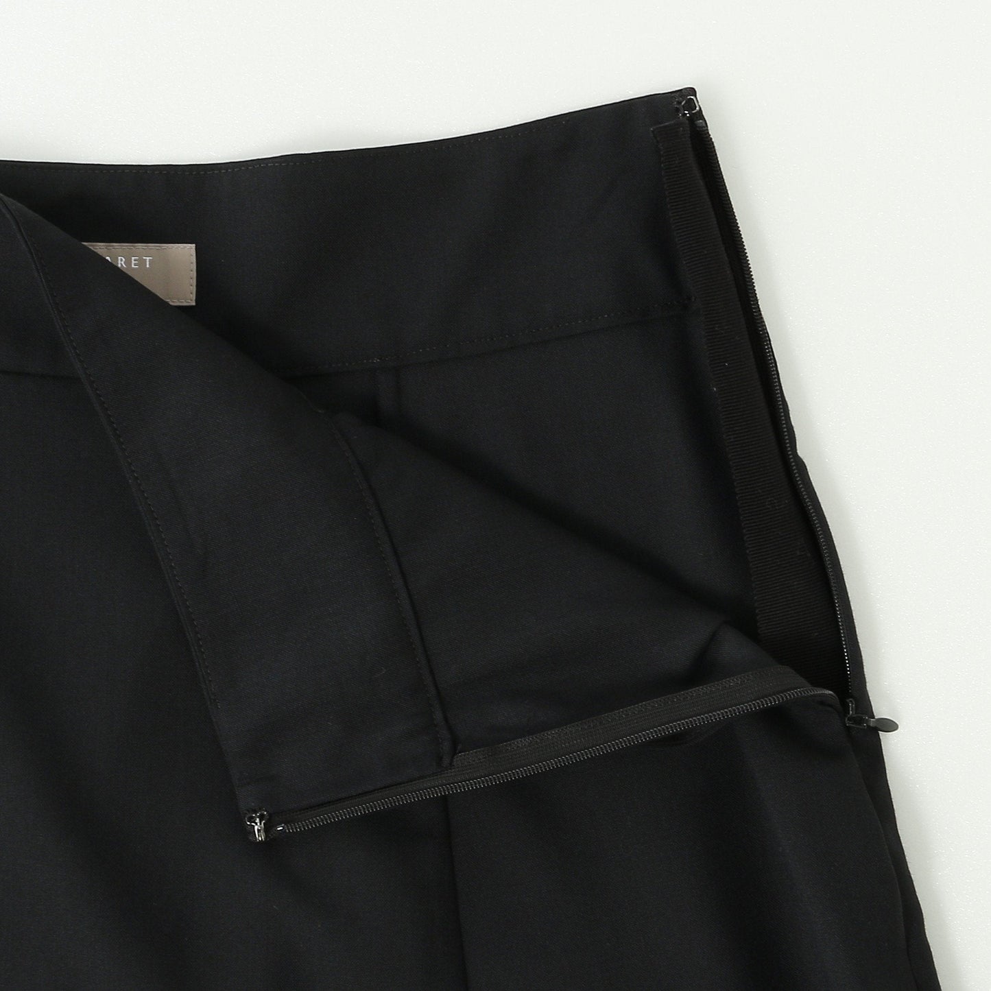 FINE WOOL POPLIN SKIRT