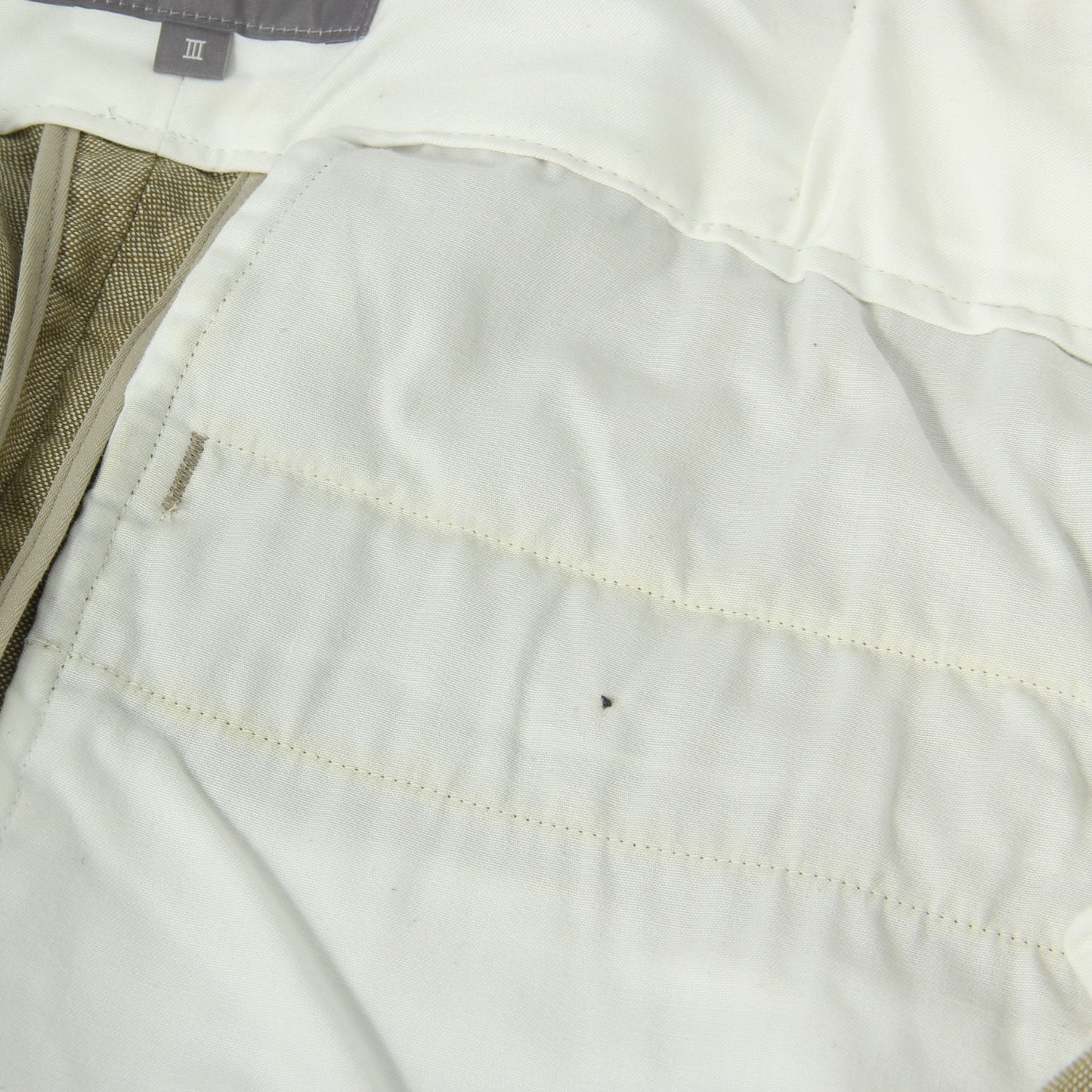 WOOL LINEN HOPSACK TROUSERS