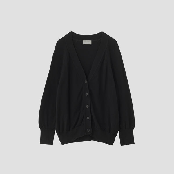 RELAXED V NECK CARDIGAN KNIT