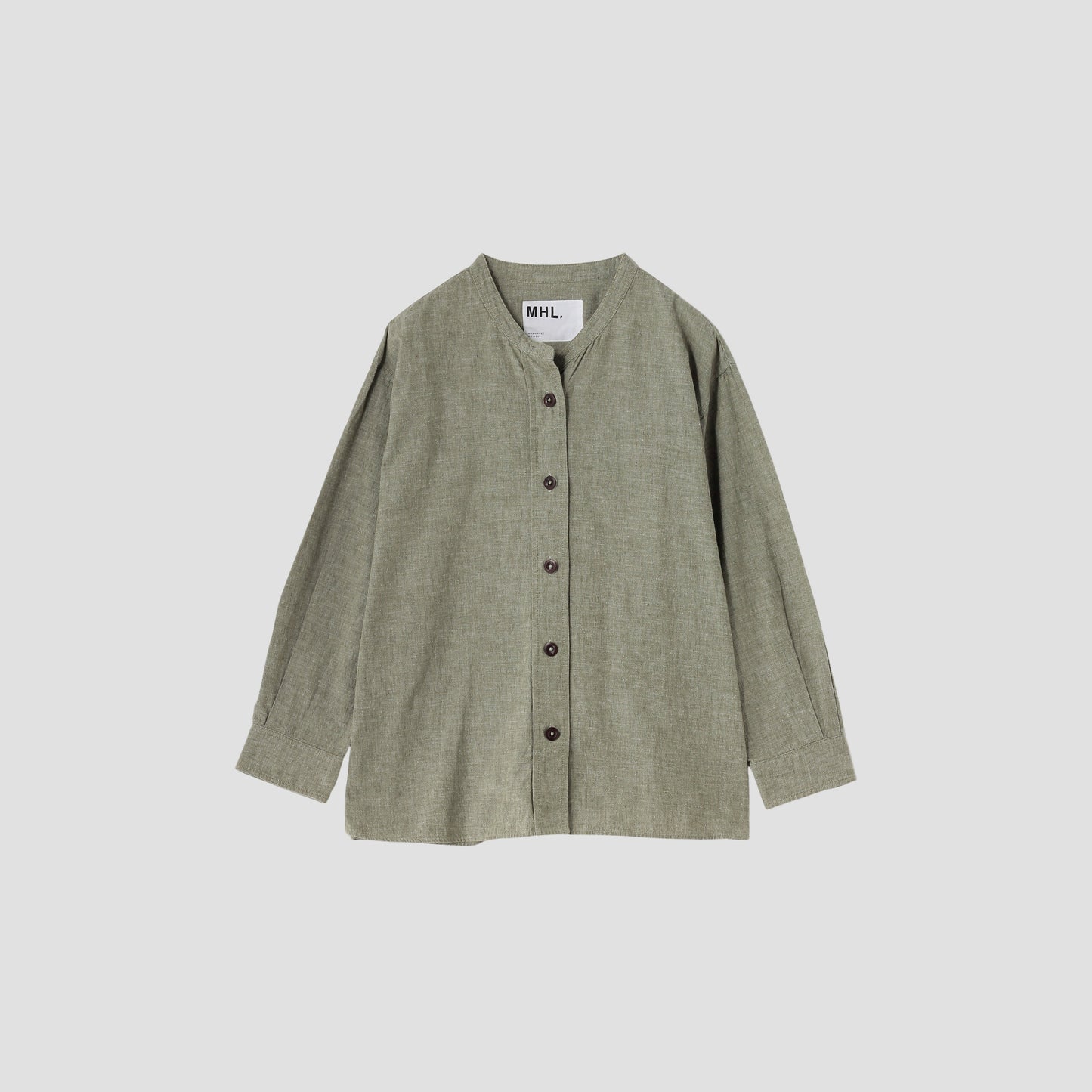 COTTON LINEN CHAMBRAY SHIRT