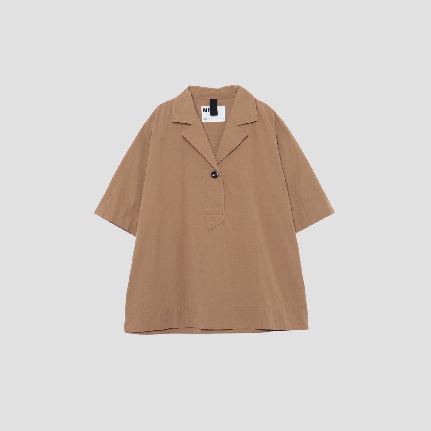 SANDED COTTON LINEN SHIRT
