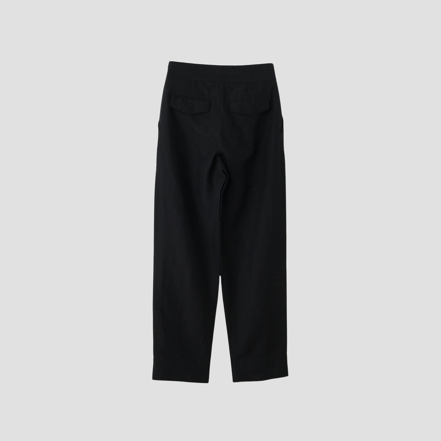 PLAINWEAVE WOOL LINEN TROUSERS