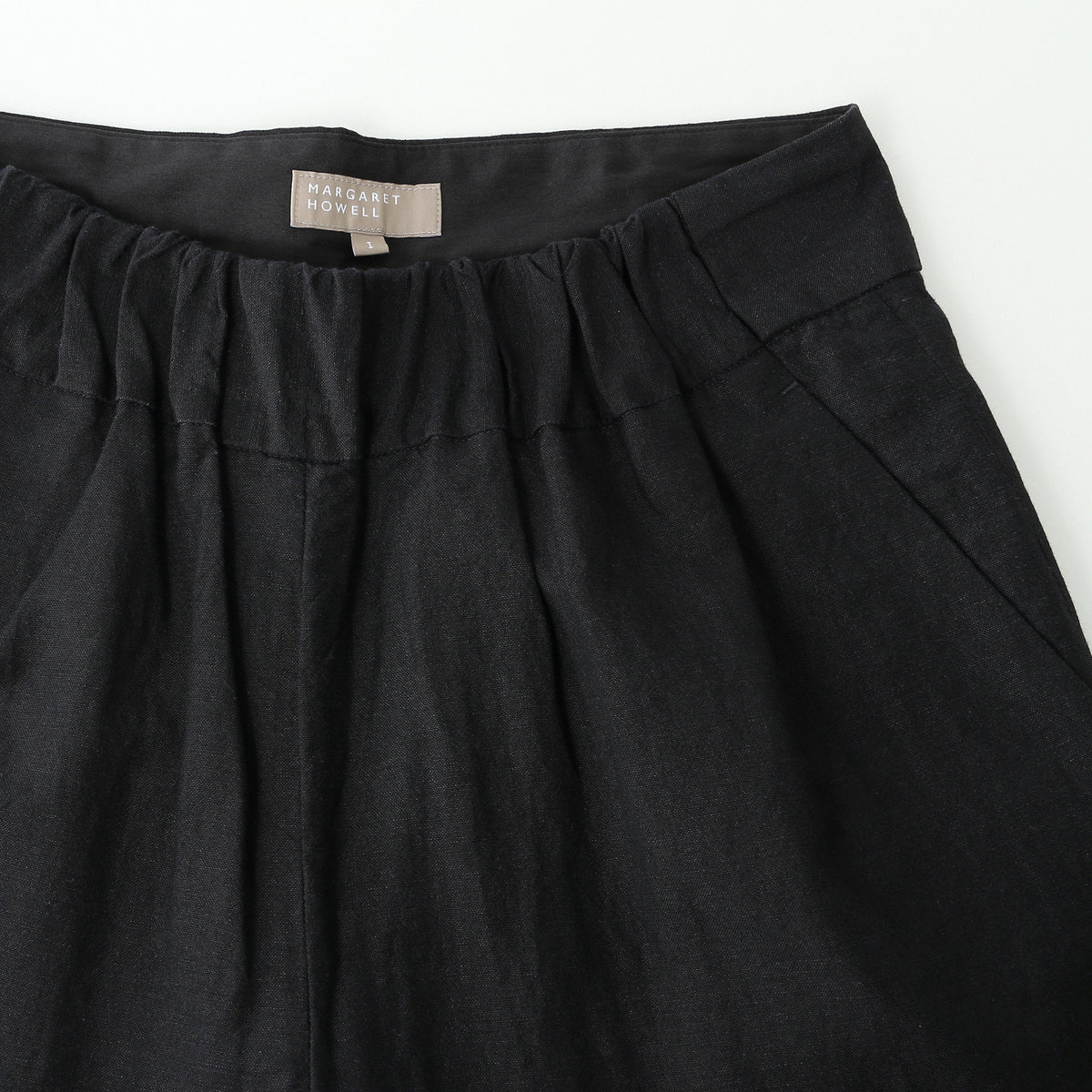 PLAINWEAVE WOOL LINEN TROUSERS