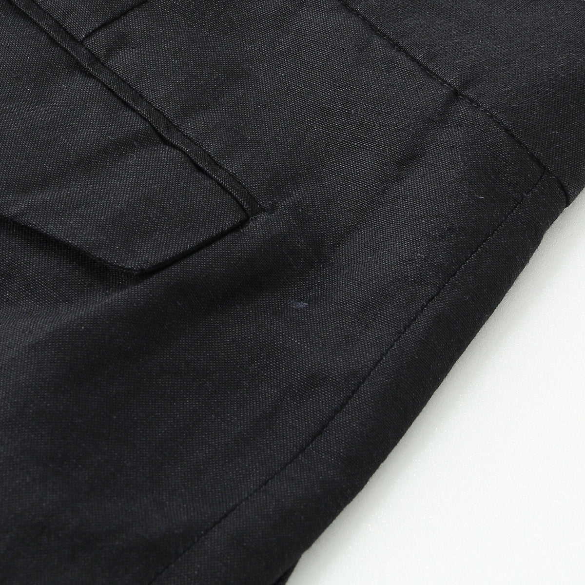 PLAINWEAVE WOOL LINEN TROUSERS