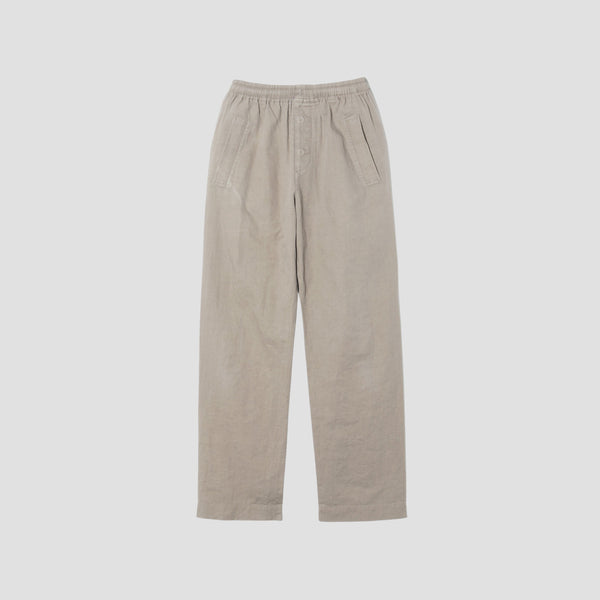 LINEN COTTON TWILL TROUSERS
