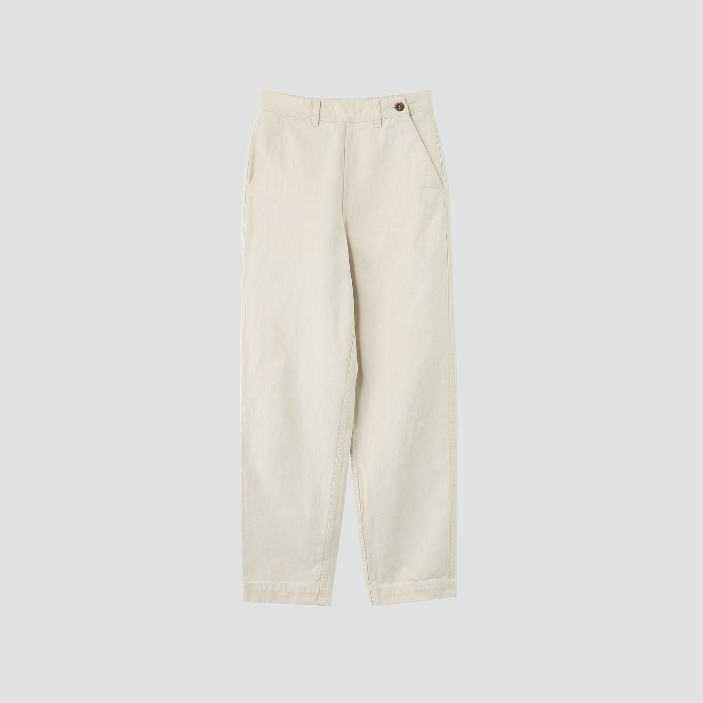 NATURAL DENIM TROUSERS