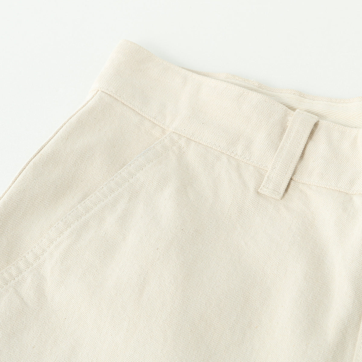 NATURAL DENIM TROUSERS