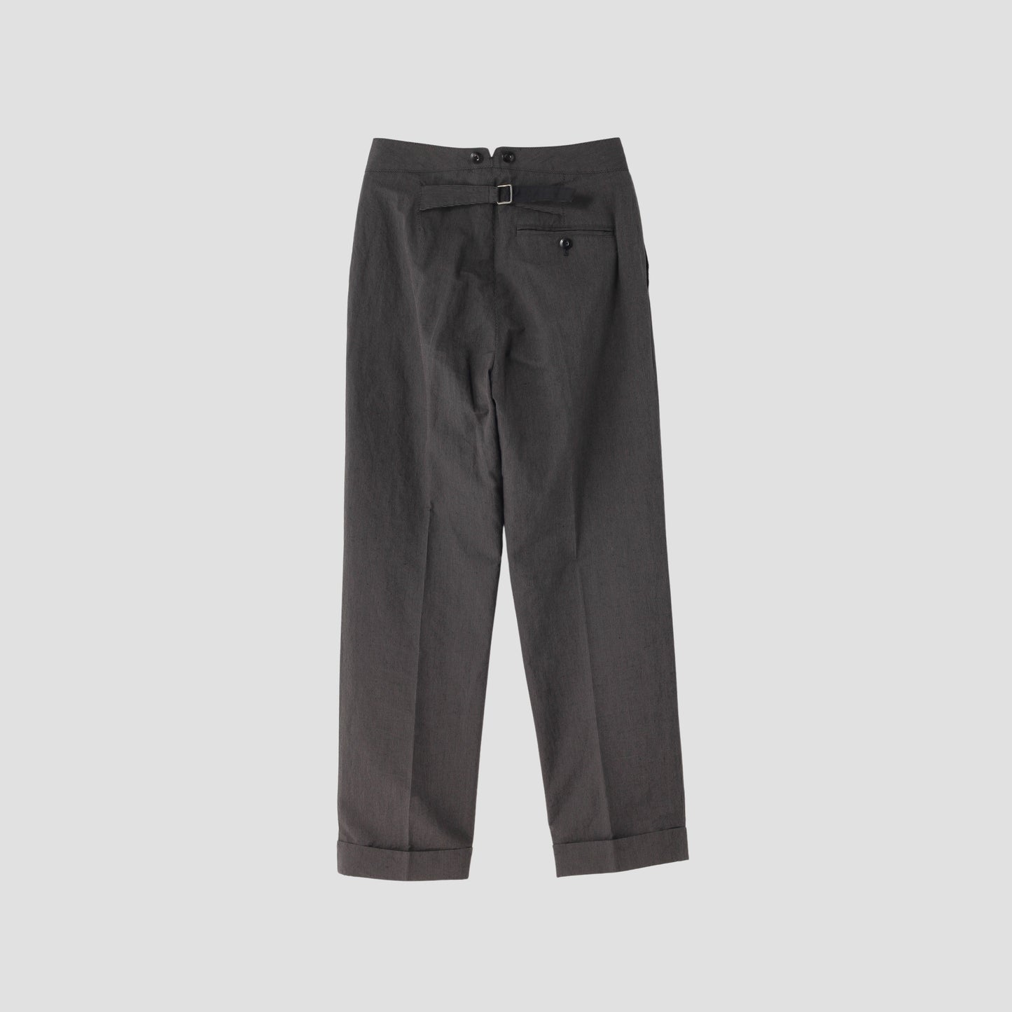 YARN DYED COTTON LINEN TROUSERS