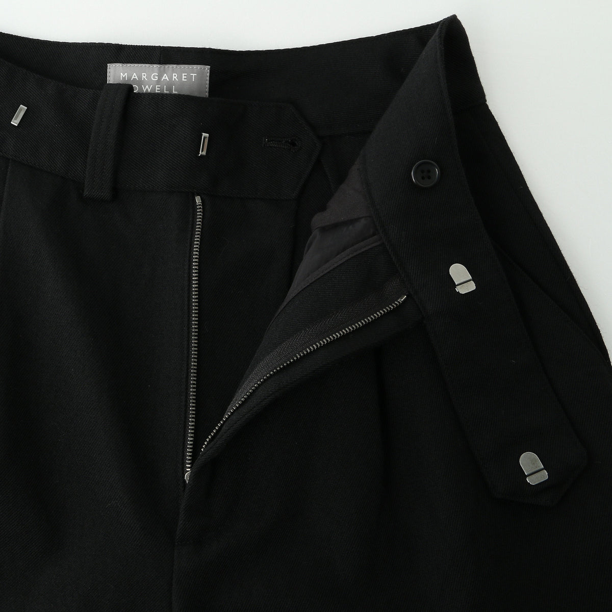 WOOL GABARDINE TROUSERS