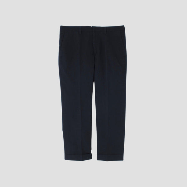 WOOL COTTON GABARDINE TROUSERS