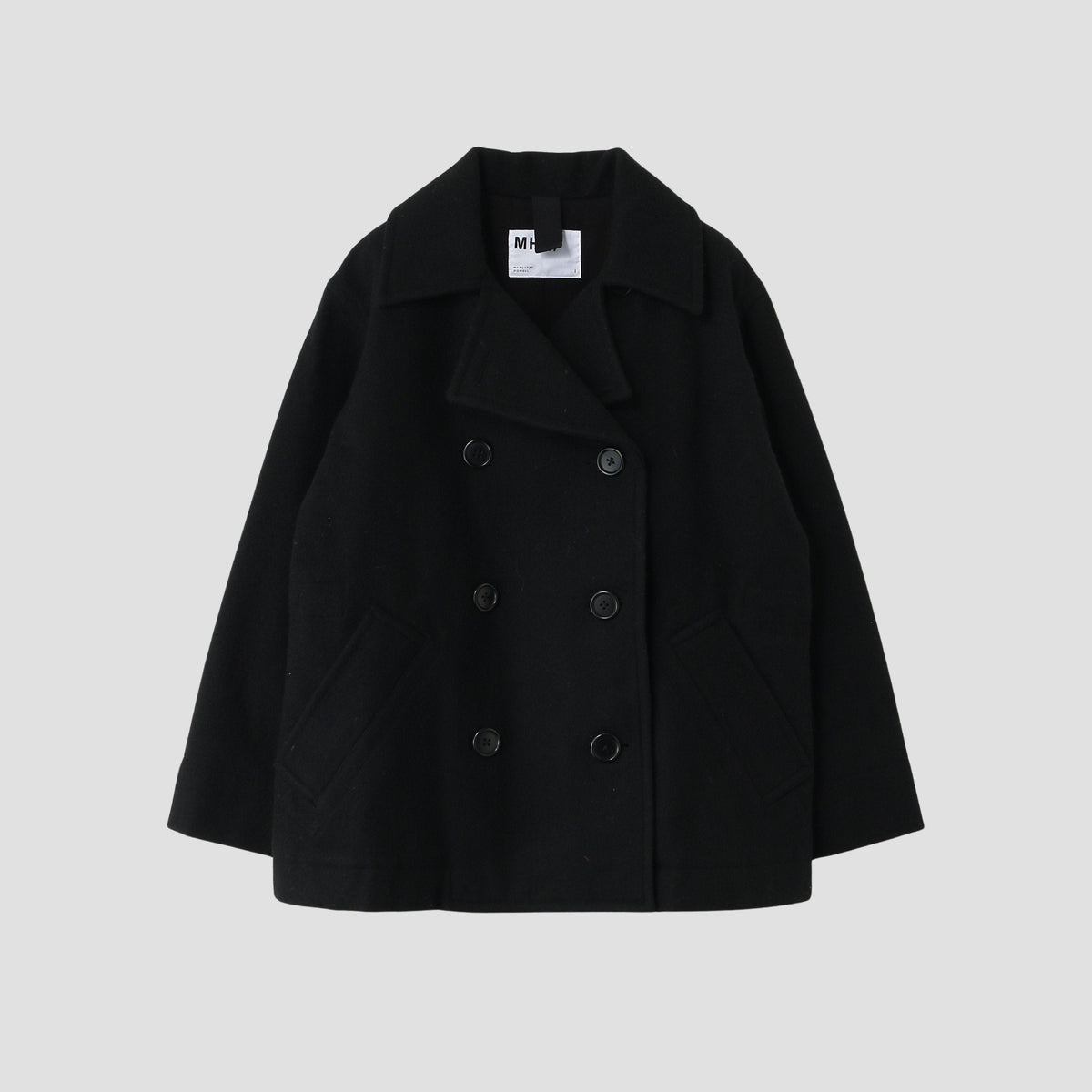 COARSE WOOL MELTON COAT