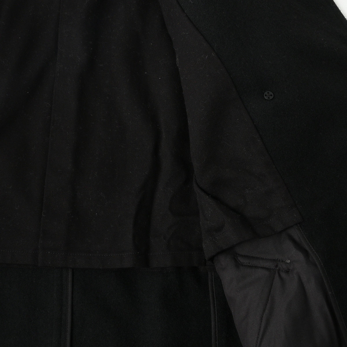 COARSE WOOL MELTON COAT