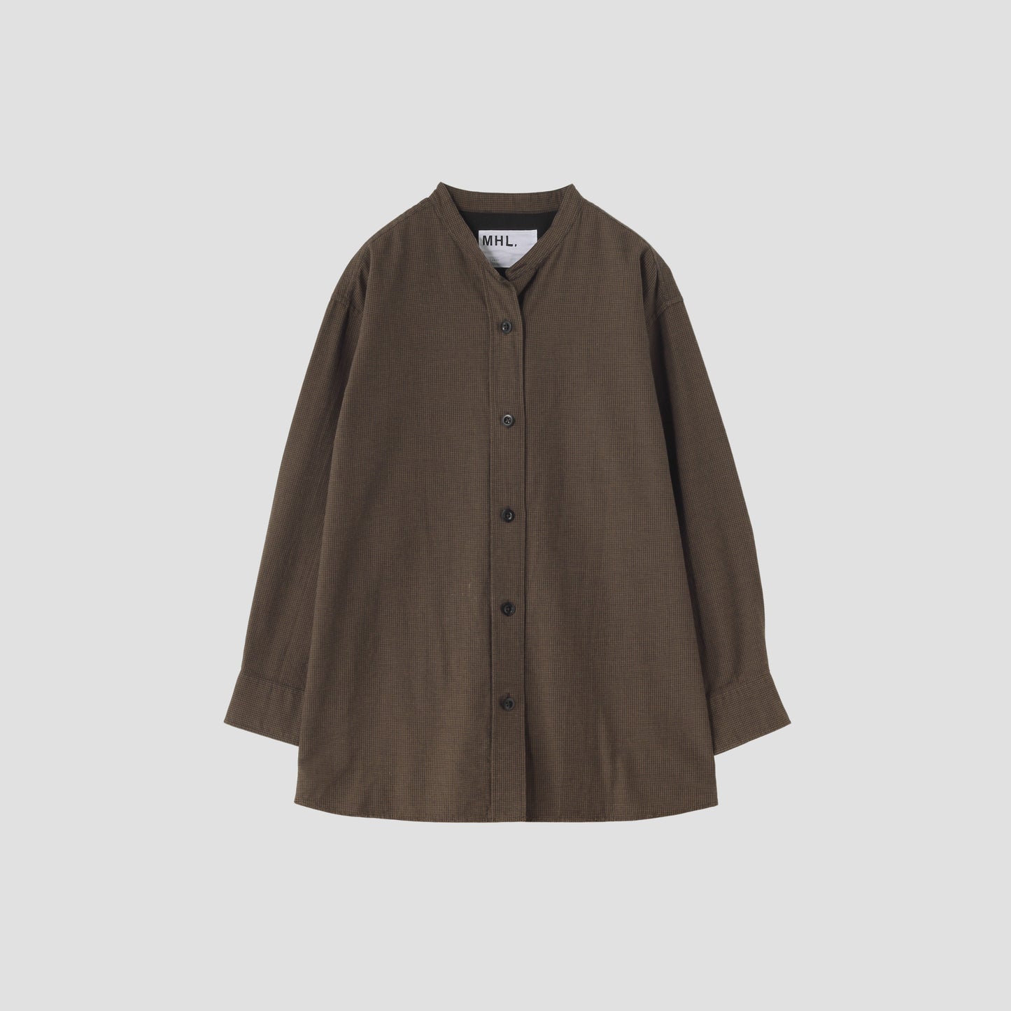 UNEVEN CHECK COTTON SHIRT