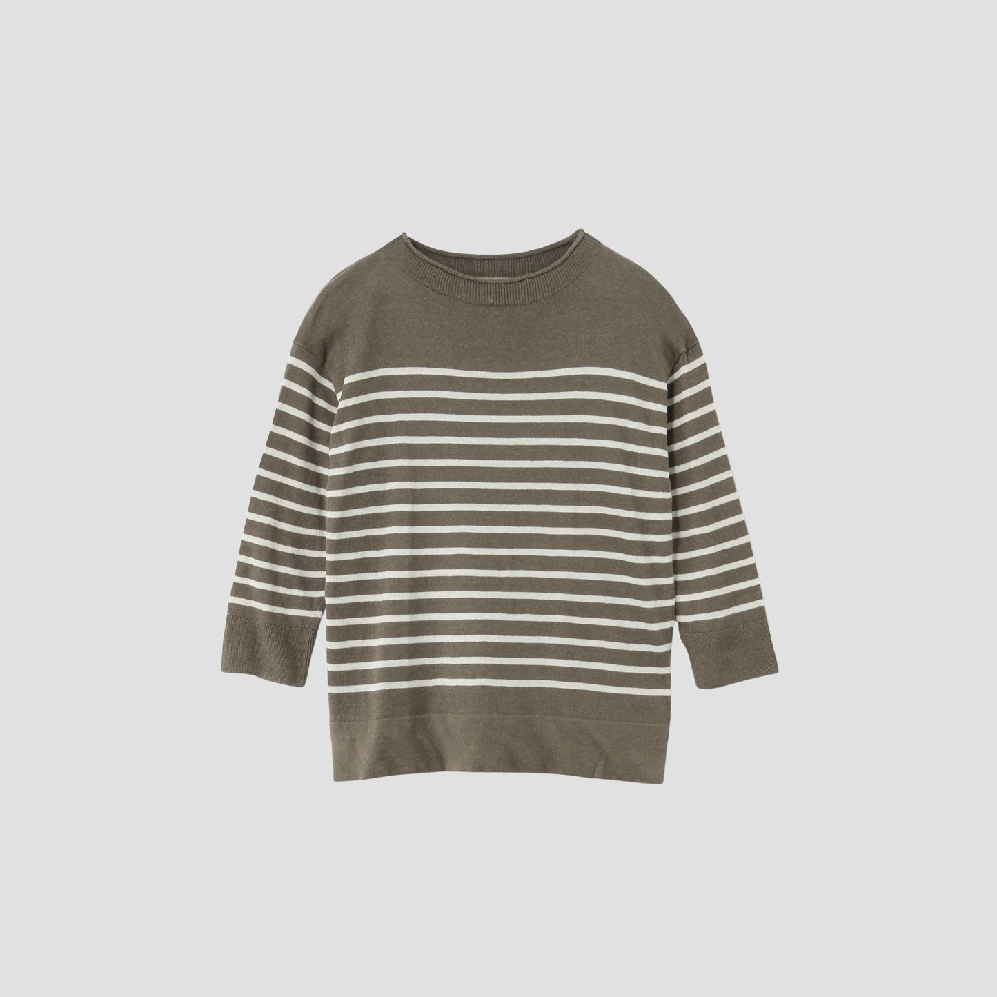 LINEN SILK BOAT NECK KNIT