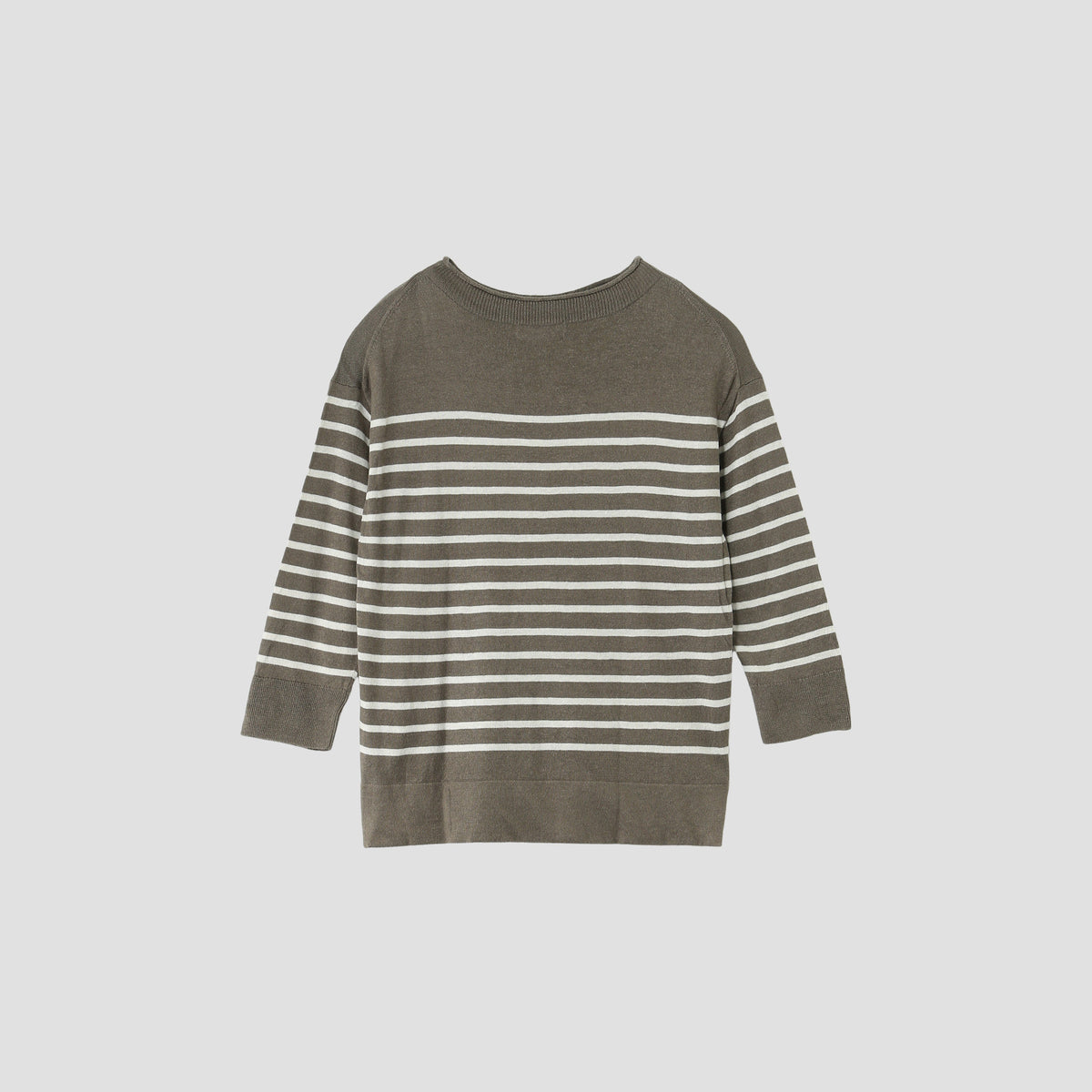 LINEN SILK BOAT NECK KNIT