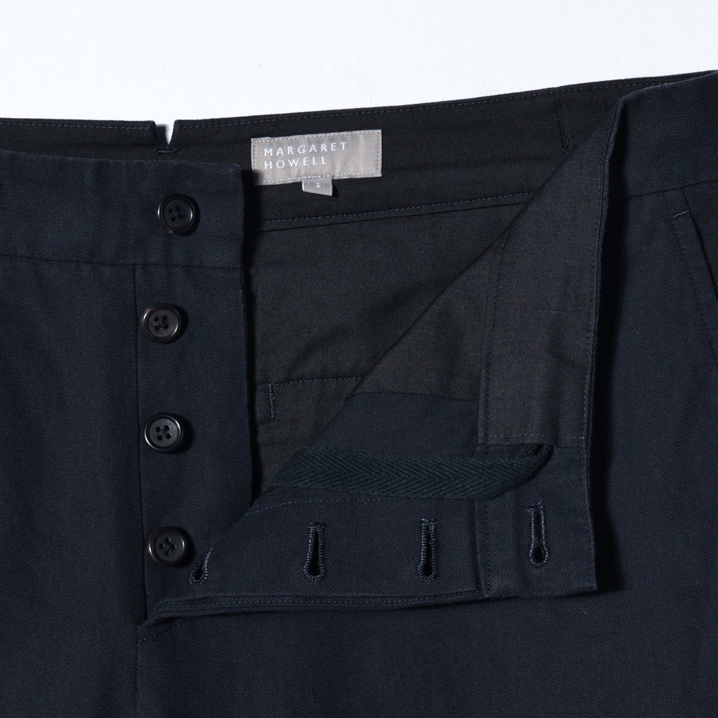 HIGH TWIST COTTON LINEN TROUSERS