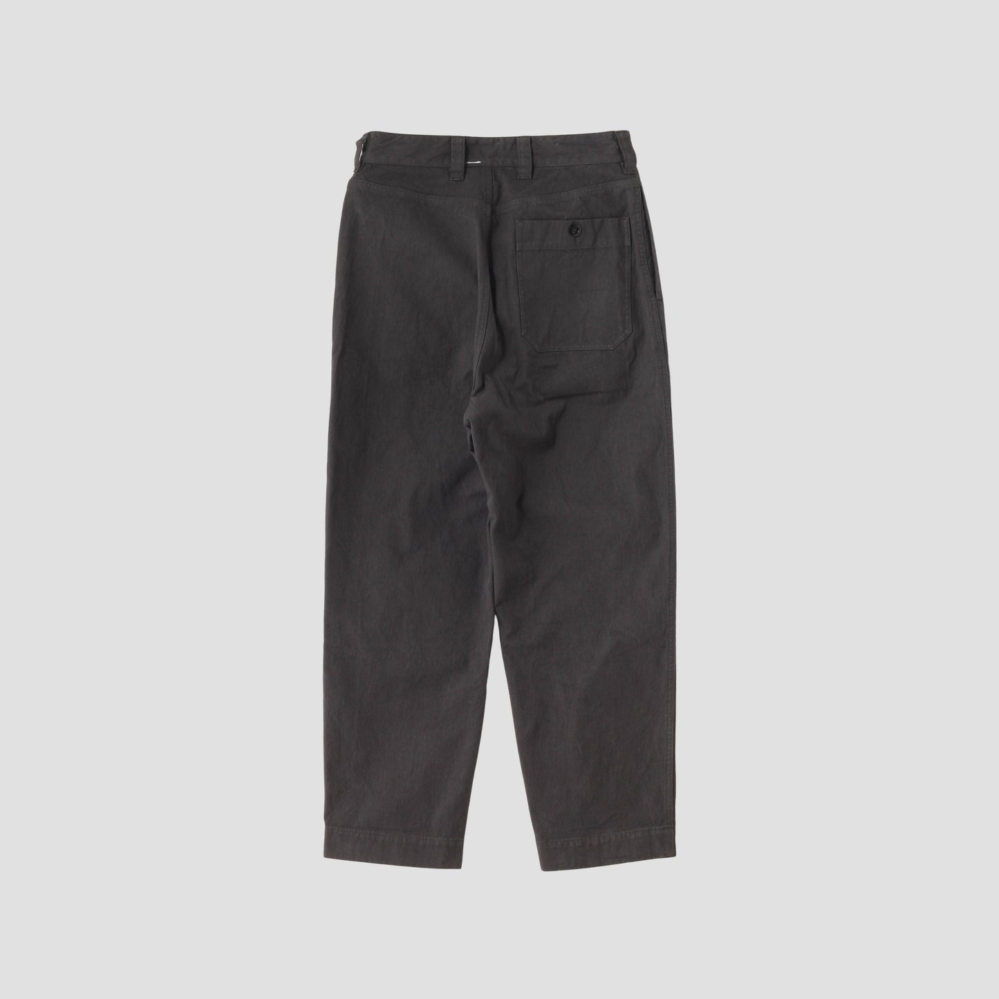 UNEVEN COTTON CANVAS TROUSERS