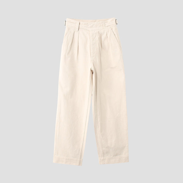 NATURAL DENIM TROUSERS