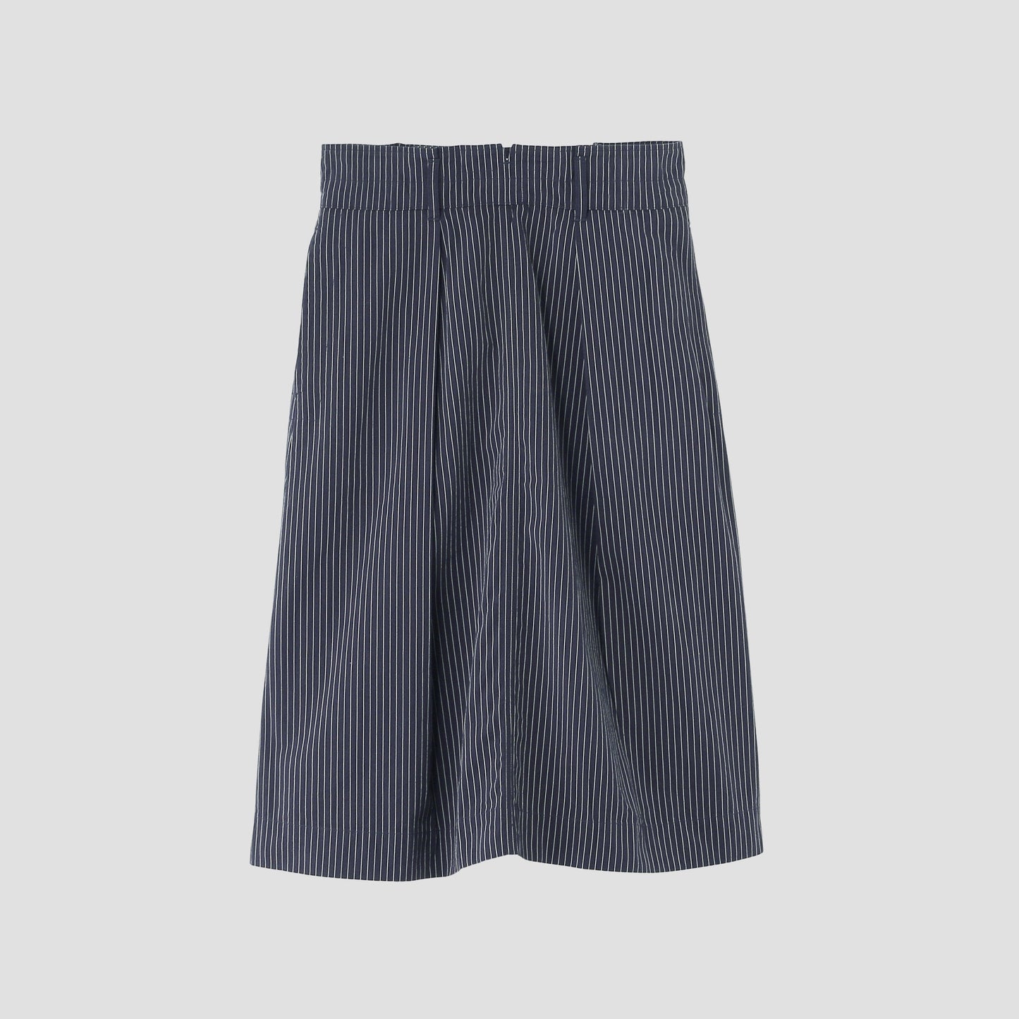COTTON LINEN STRIPE SKIRT