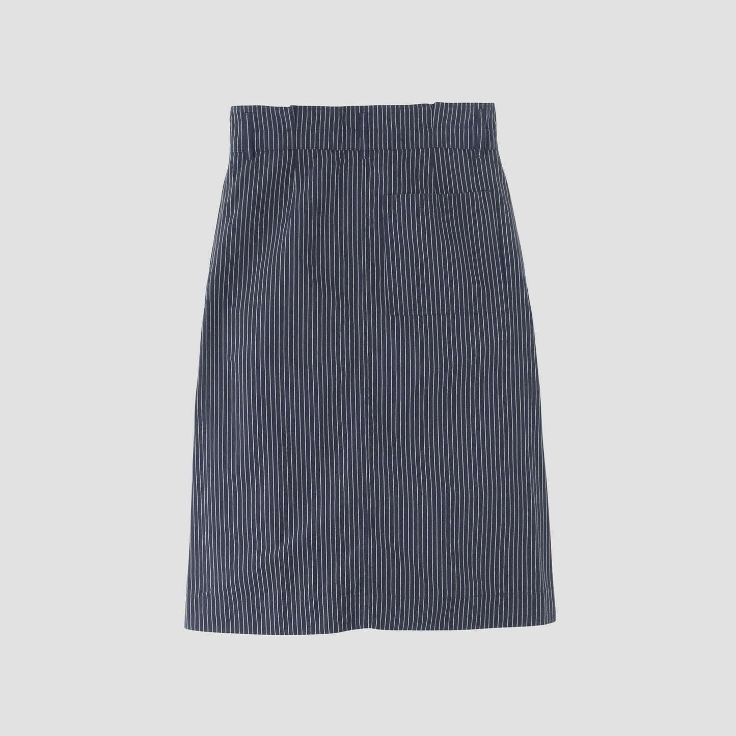 COTTON LINEN STRIPE SKIRT