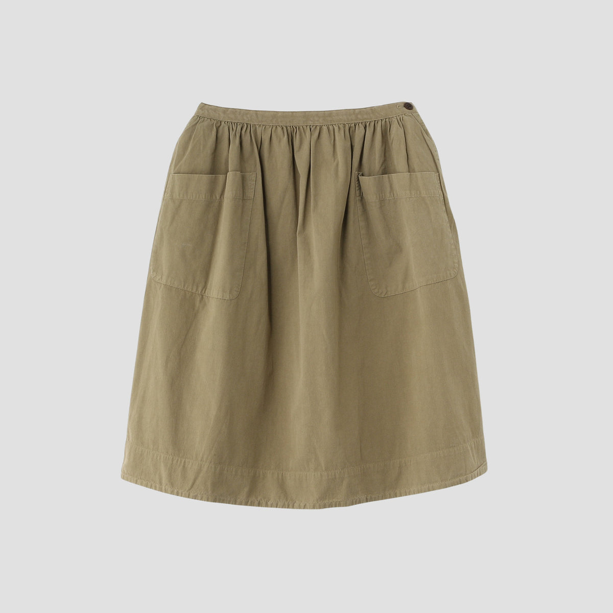 GARMENT DYE VINTAGE POPLIN SKIRT