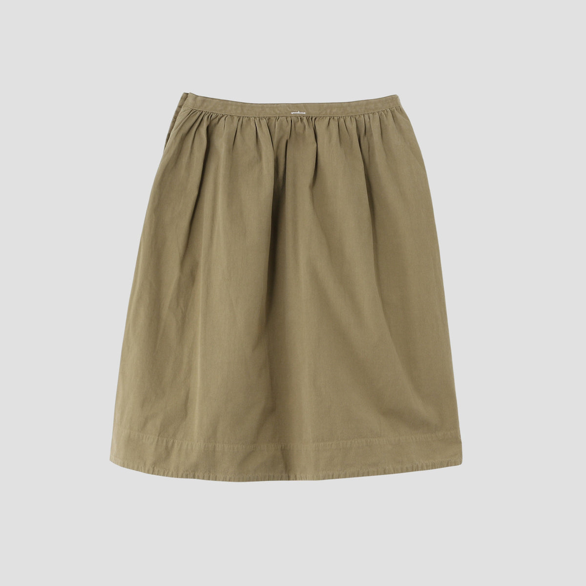 GARMENT DYE VINTAGE POPLIN SKIRT