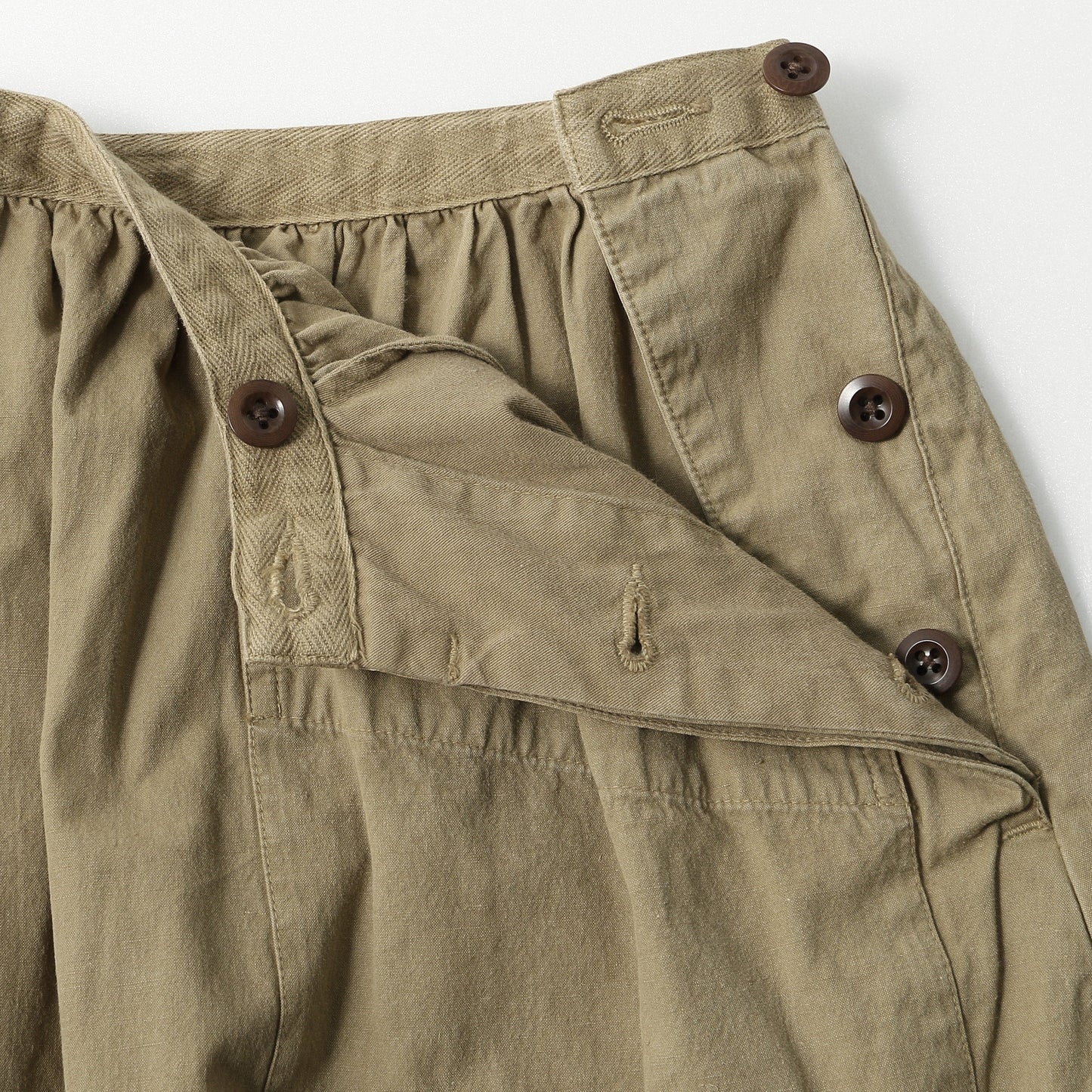 GARMENT DYE VINTAGE POPLIN SKIRT