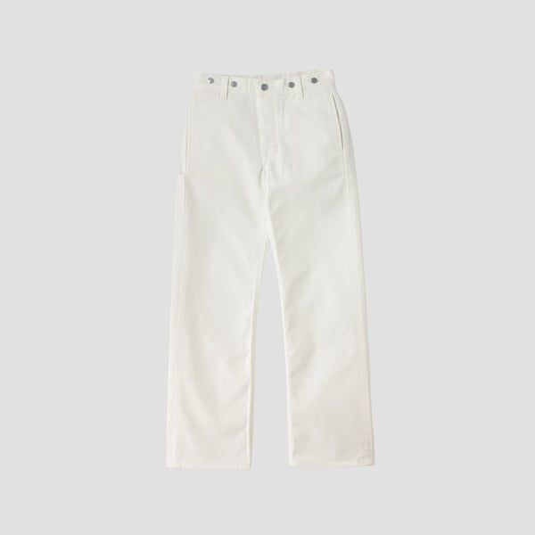 WHITE DENIM TROUSERS