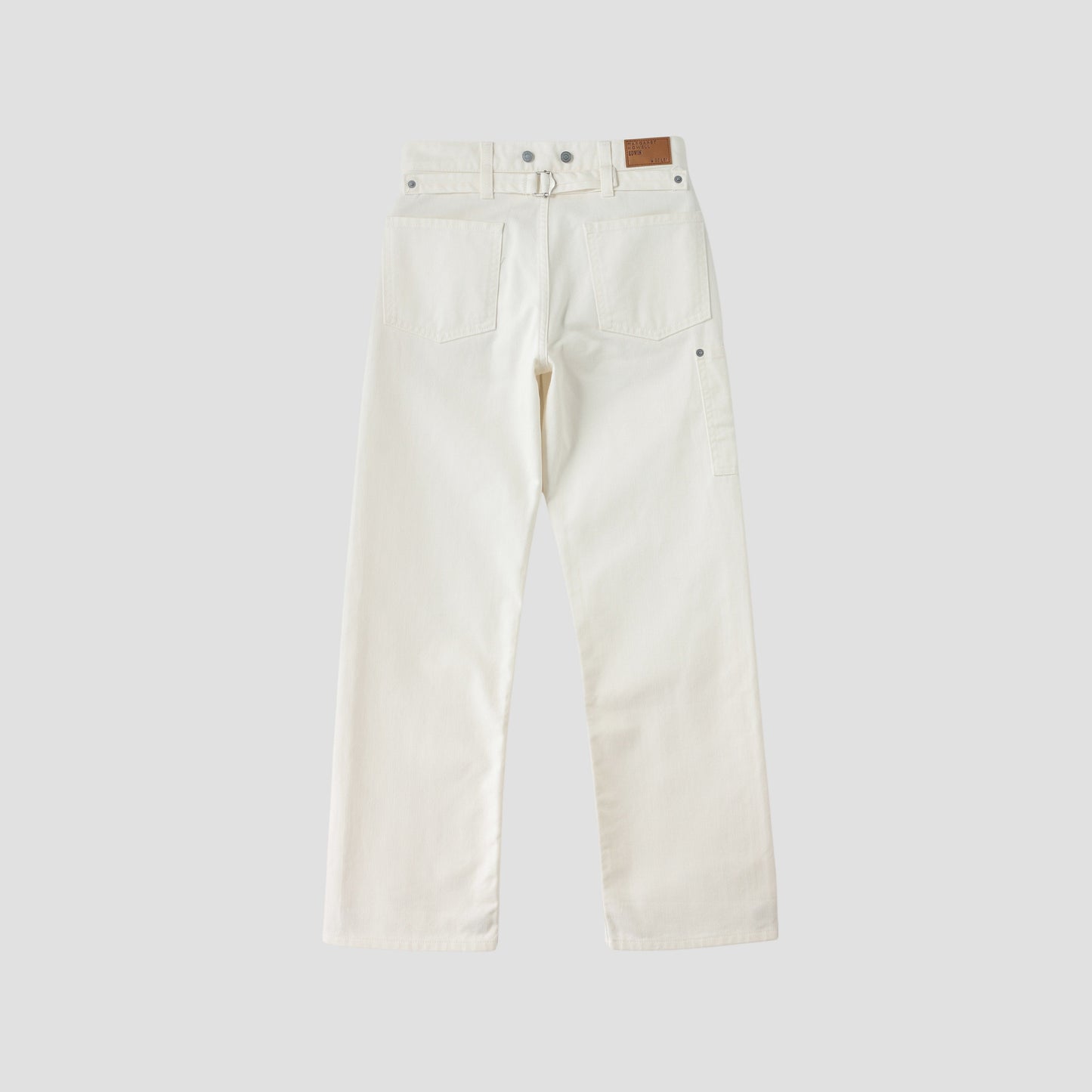 WHITE DENIM TROUSERS