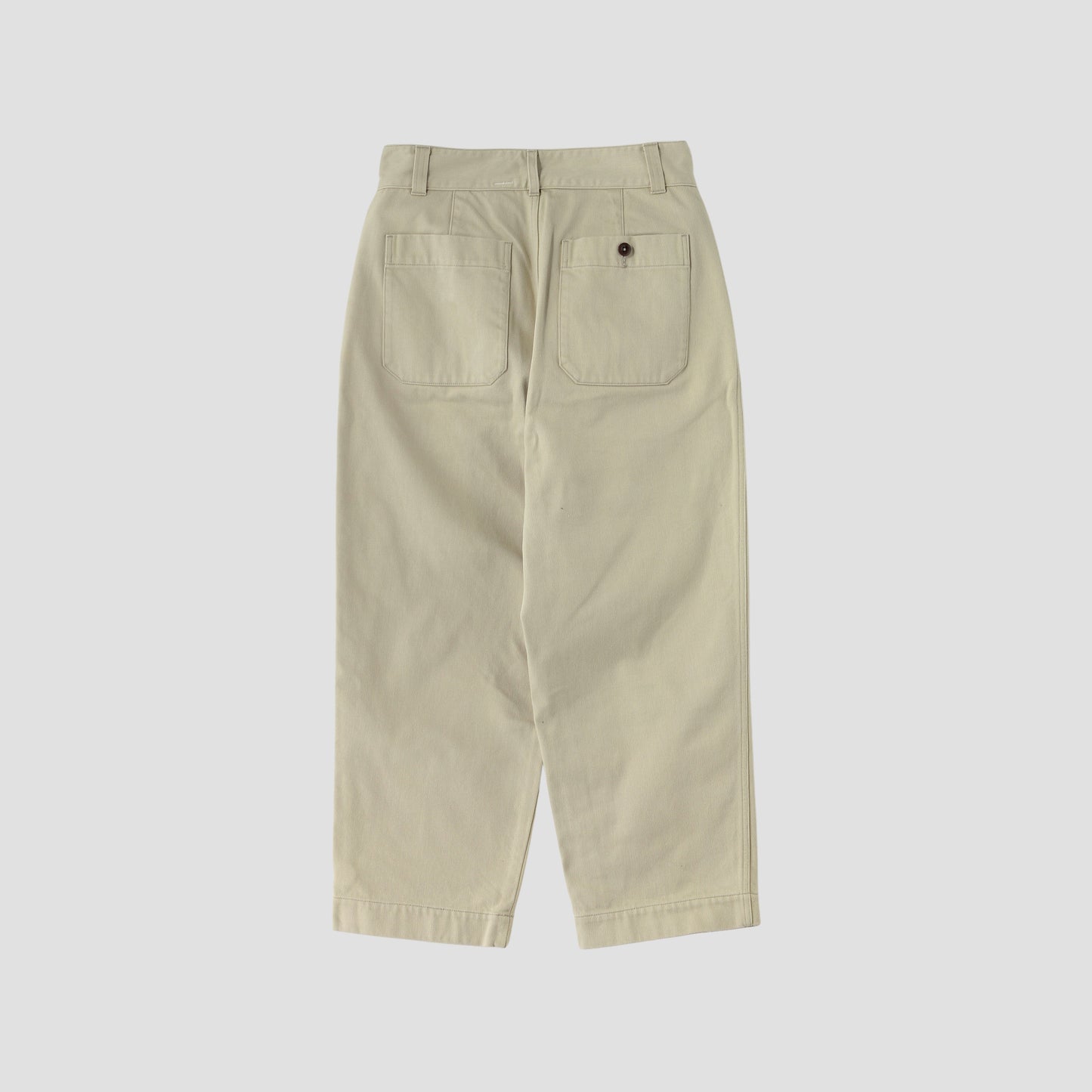 BRUSHED BACK COTTON TWILL TROUSERS