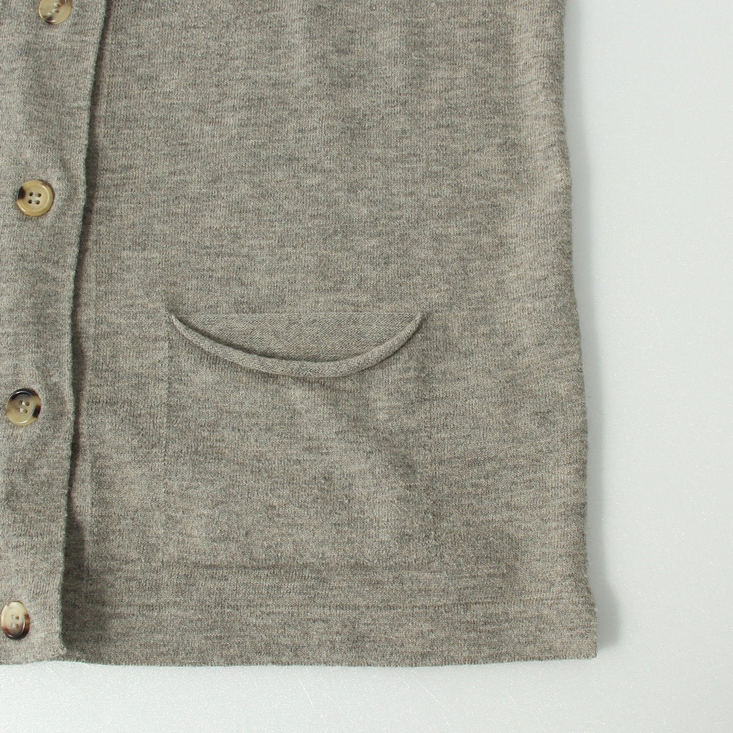 WOOL COTTON CARDIGAN KNIT