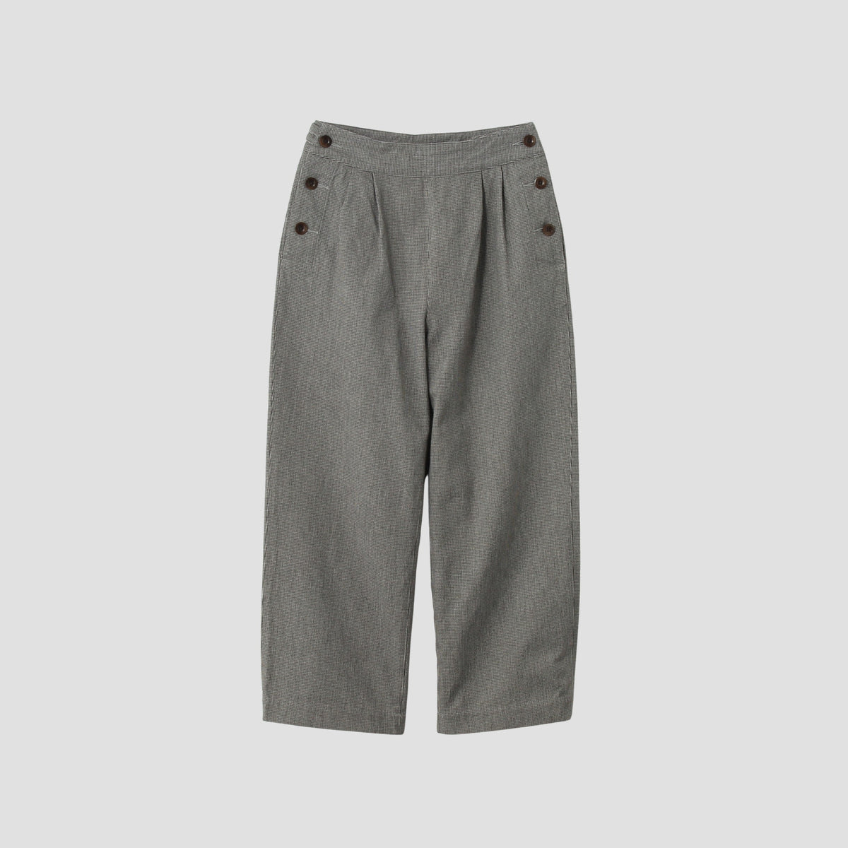 CHEF CHECK COTTON WOOL TROUSERS