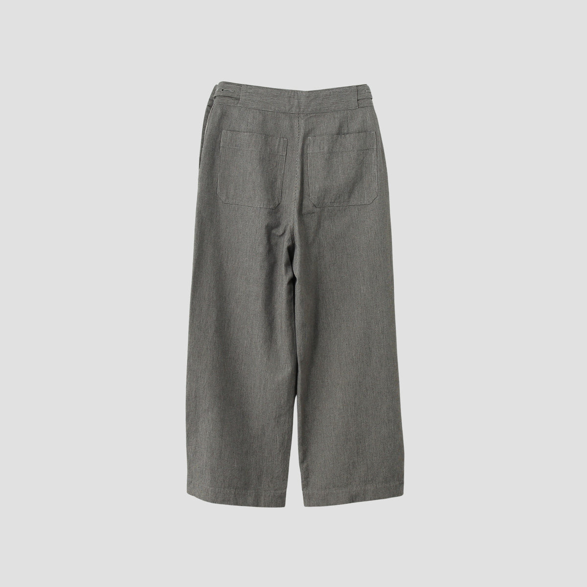 CHEF CHECK COTTON WOOL TROUSERS