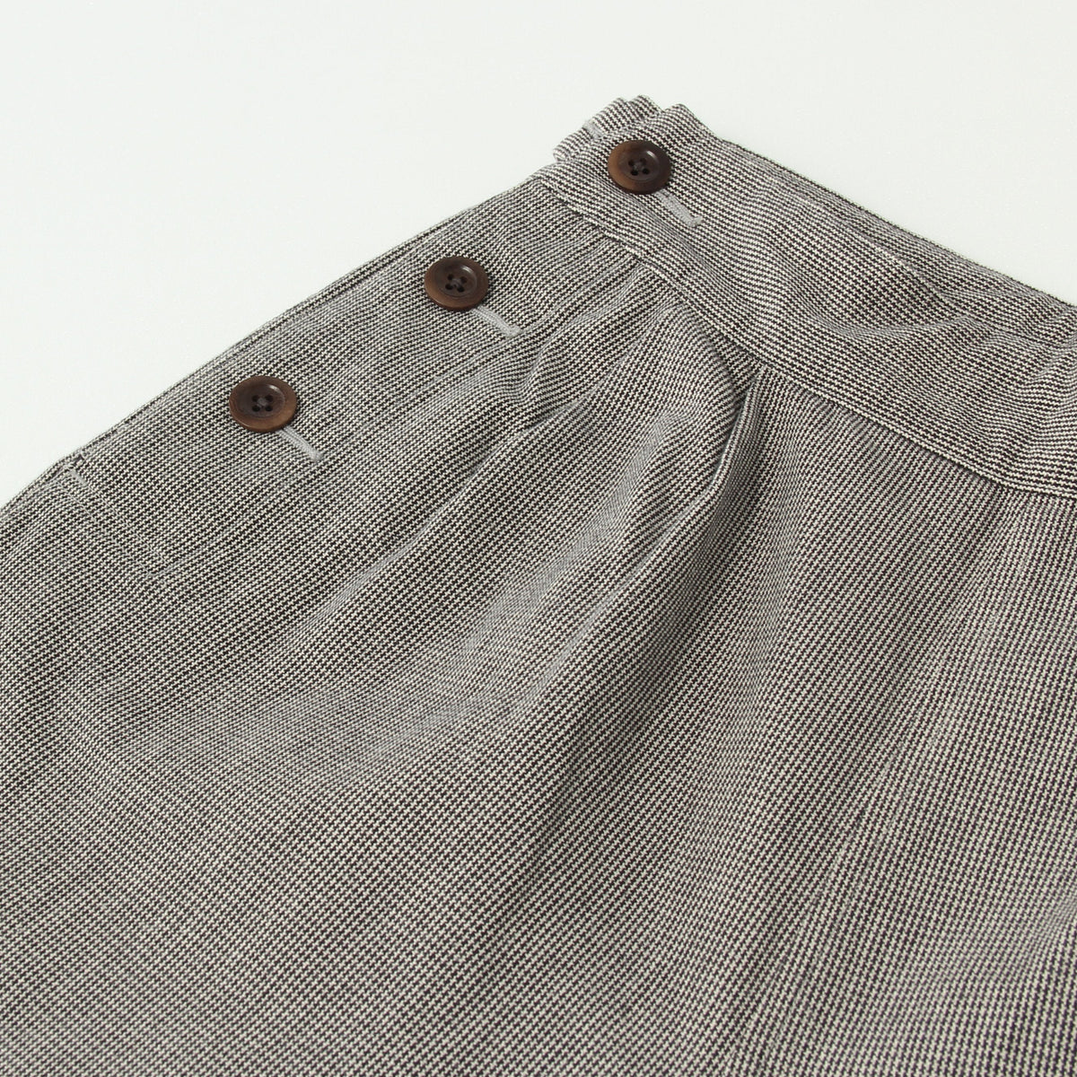 CHEF CHECK COTTON WOOL TROUSERS