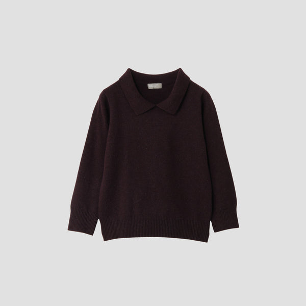CASHMERE WOOL POLO JUMPER KNIT