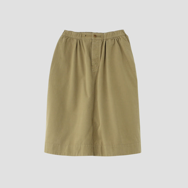 COTTON WOOL CANVAS SKIRT