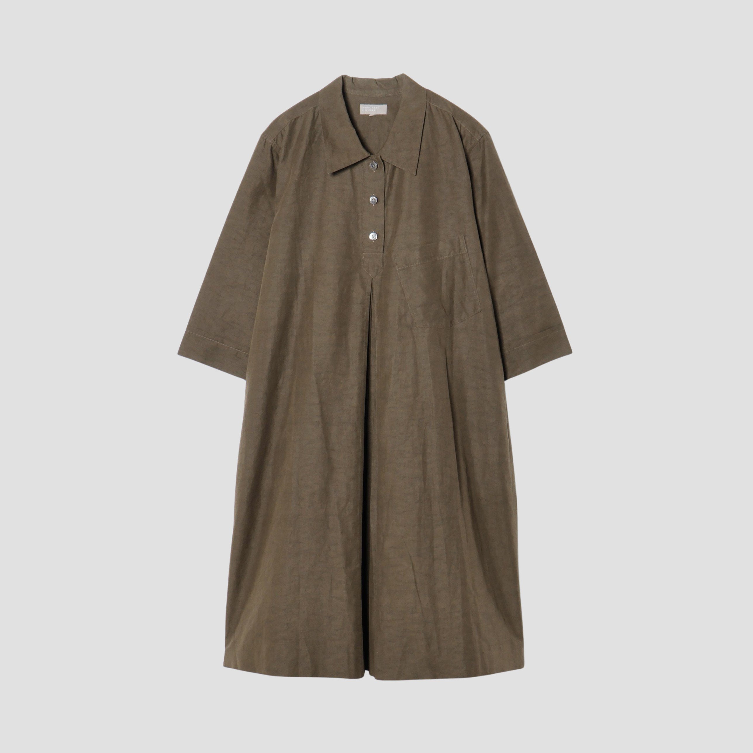 MARGARET HOWELL - 【美品】  MARGARET HOWELL / マーガレットハウエル | 2020AW | WOOL COTTON TWIST セーラーカラーニット | 2 | カーキ | レディース MARGARET HOWELL 【美品】 / マーガレットハウエル | 2020AW