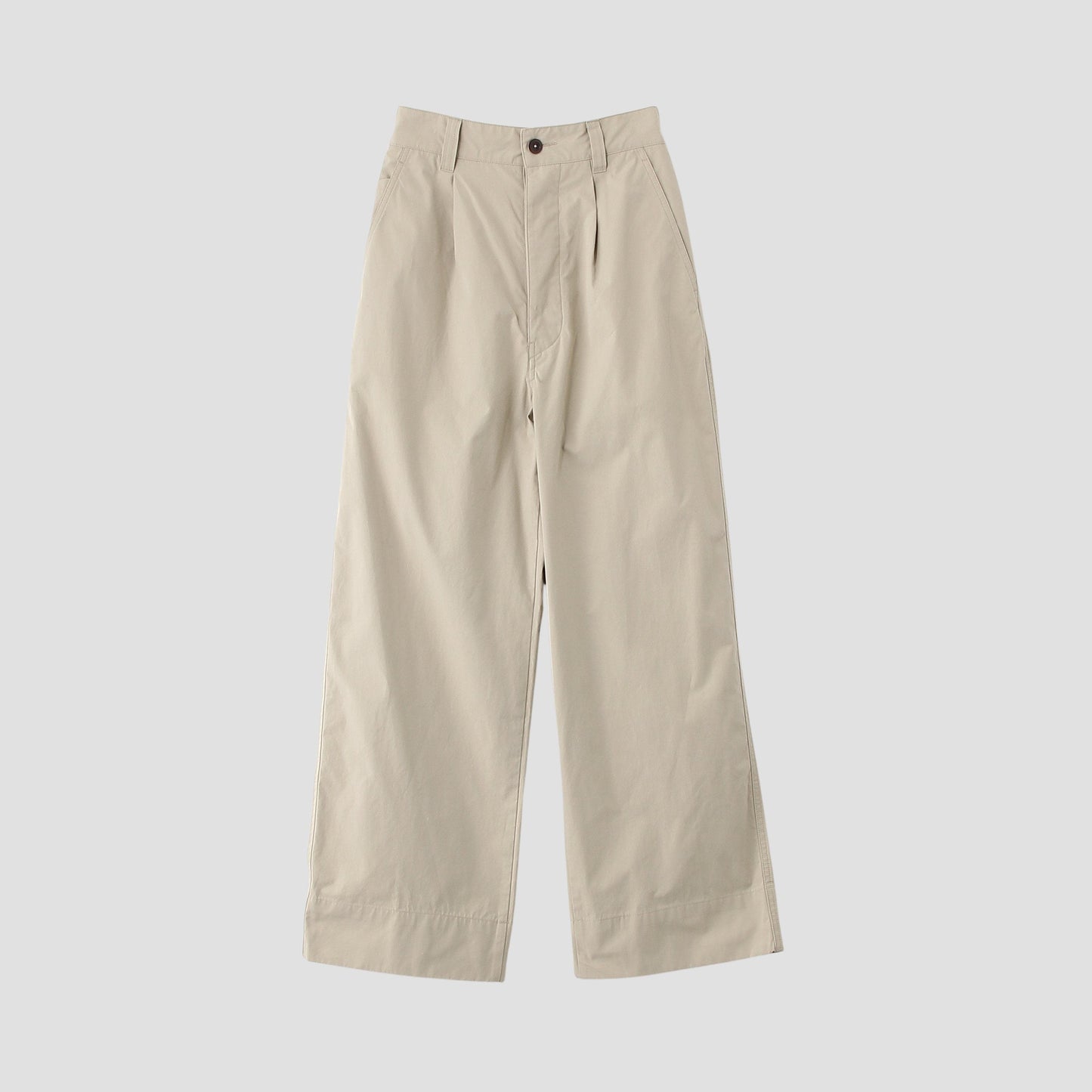 VINTAGE COTTON PLAINWEAVE TROUSERS