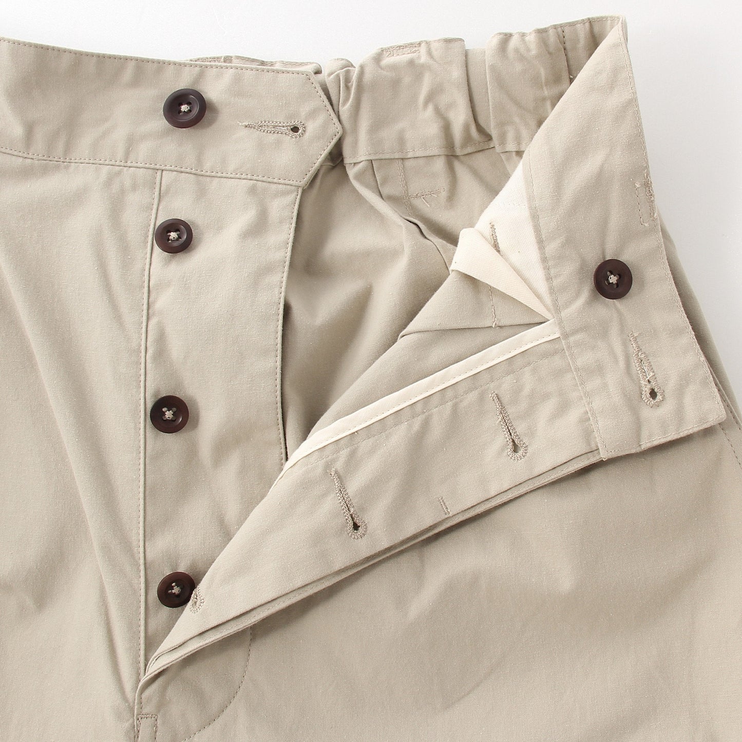 VINTAGE COTTON PLAINWEAVE TROUSERS