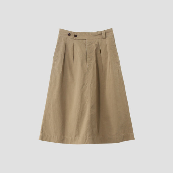 COTTON PLAIN WEAVE SKIRT