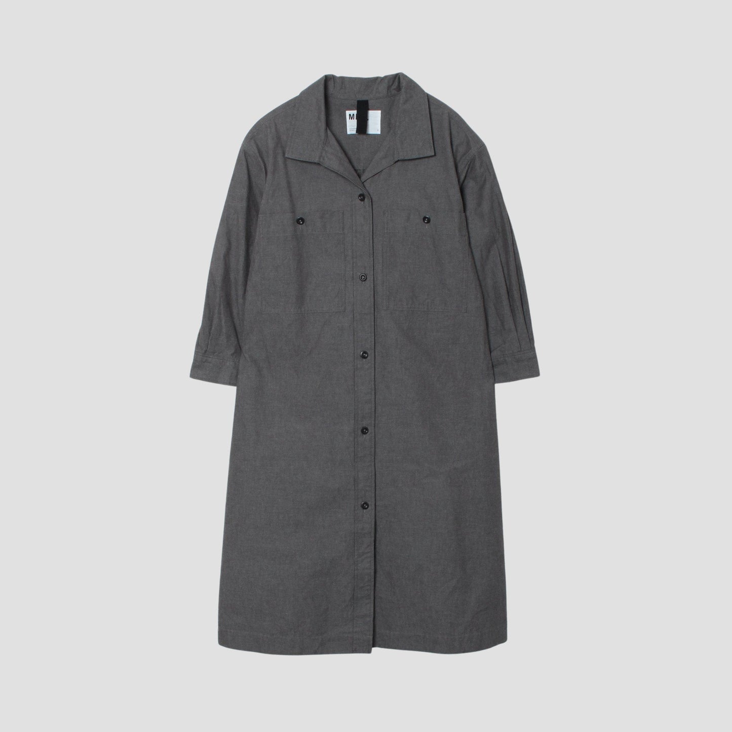 MELANGE COTTON CHAMBRAY DRESS