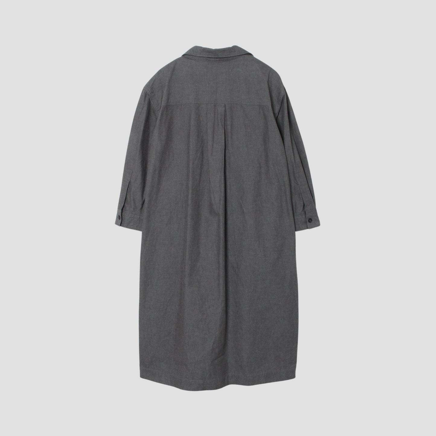 MELANGE COTTON CHAMBRAY DRESS
