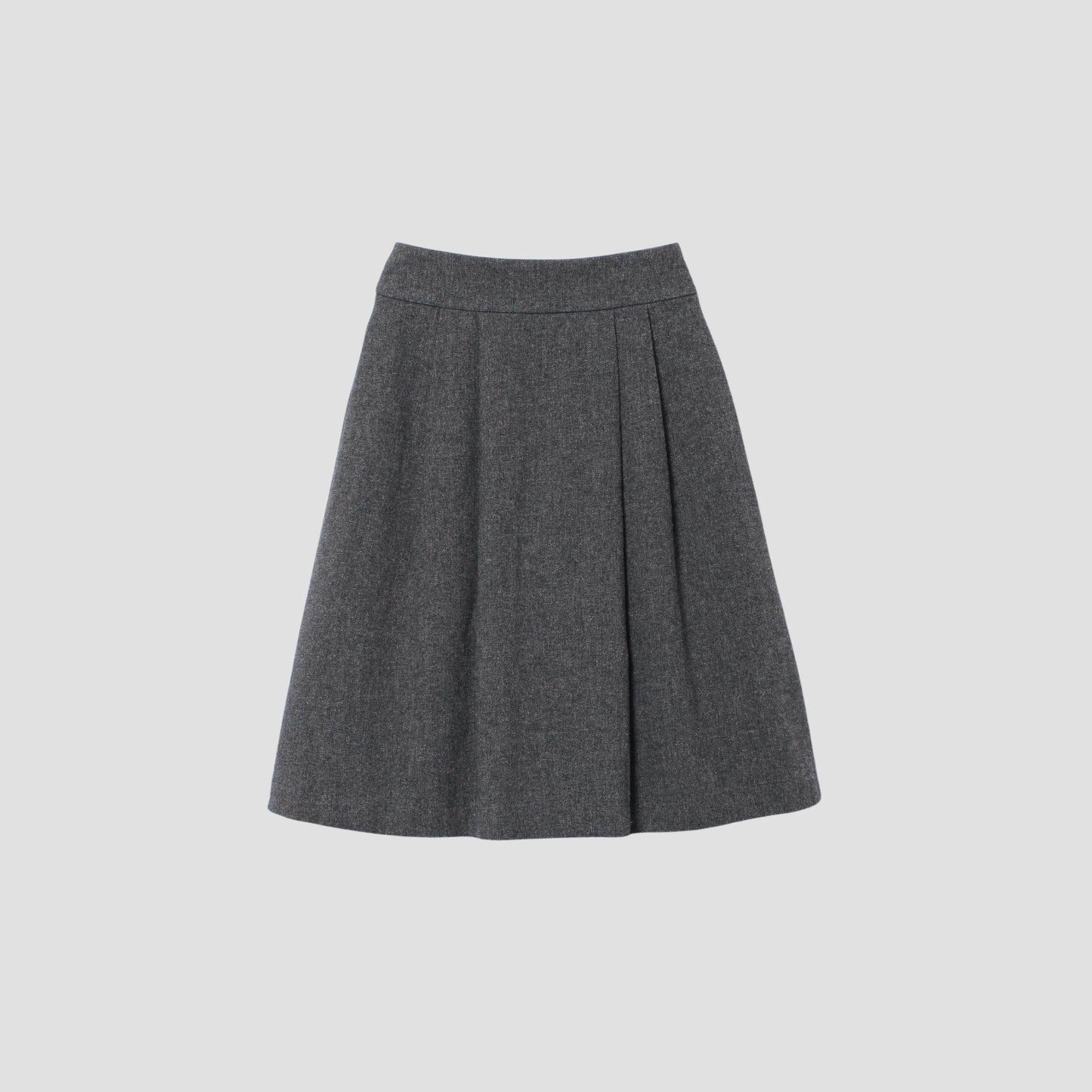 WOOL LINEN TWEED SKIRT