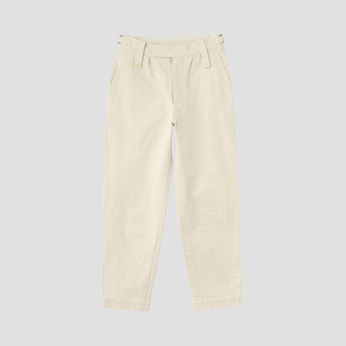 NATURAL DENIM TROUSERS