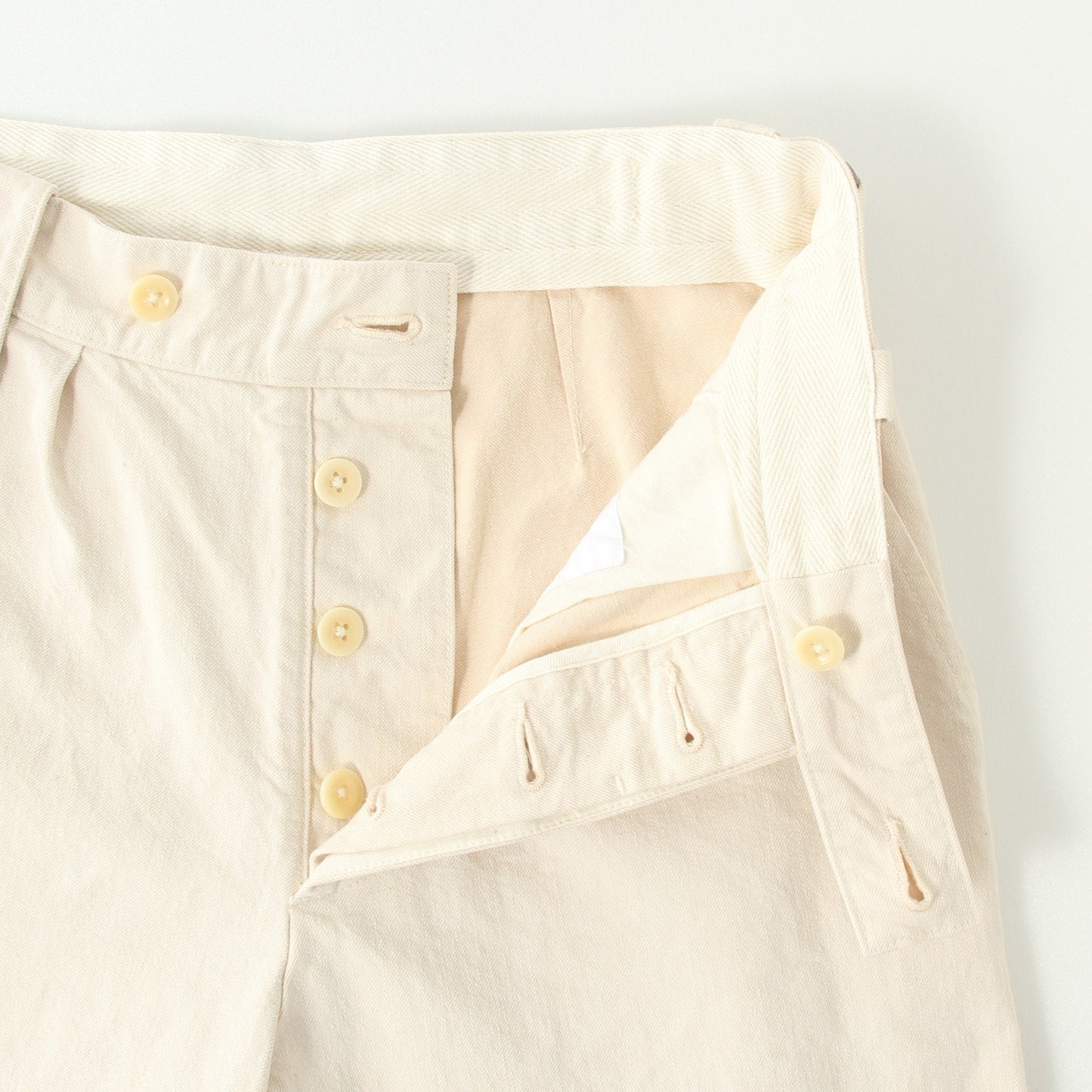 NATURAL DENIM TROUSERS